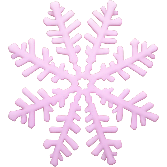pink snowflake emoji