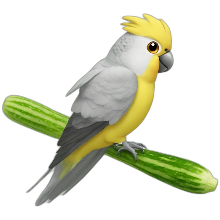 Cockatiel -Cucumber emoji