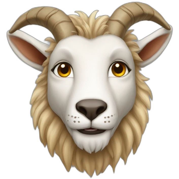 Goat lion hybrid emoji