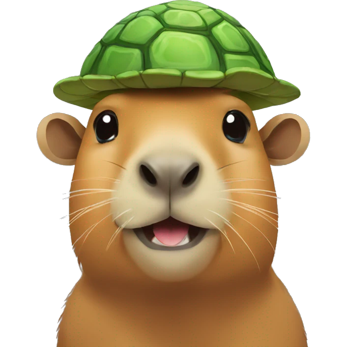 capybara with turtle on head emoji