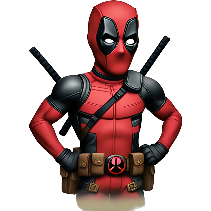 deadpool posing emoji