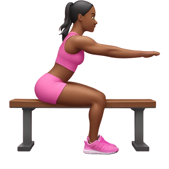 hip thrust exercise pink emoji