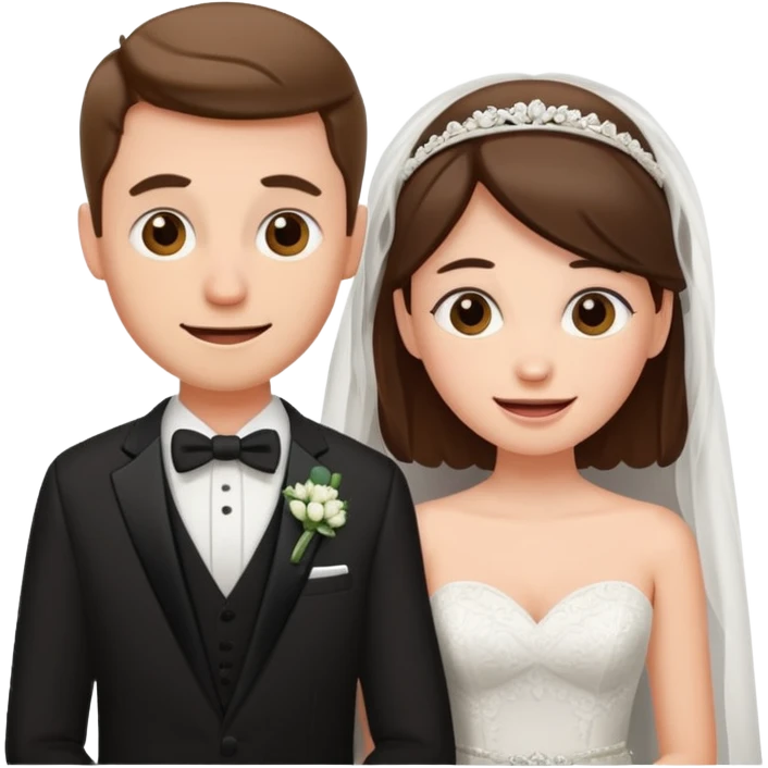 confused newlywed couple emoji