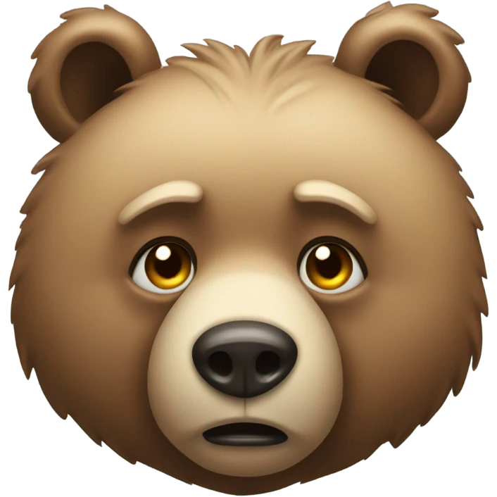Bear crying  emoji