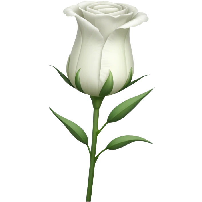 single Lisianthus, straight stem emoji