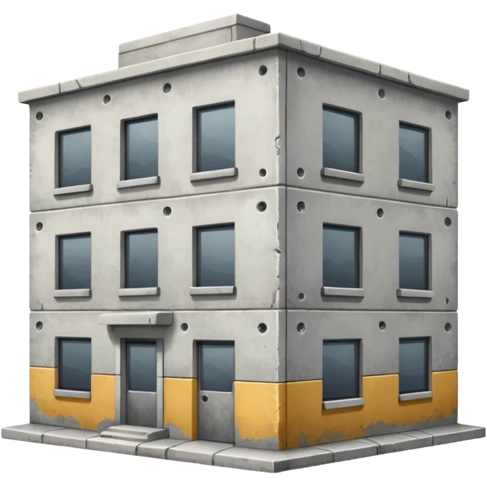 pick-up point, gray building emoji