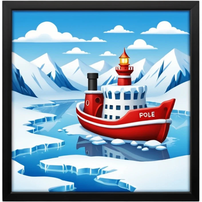 north pole   emoji