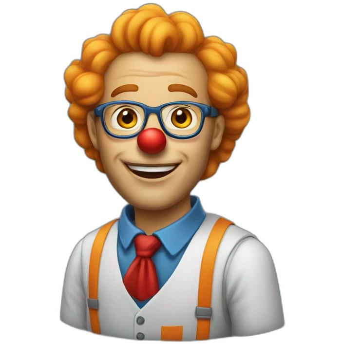 Teacher clown emoji