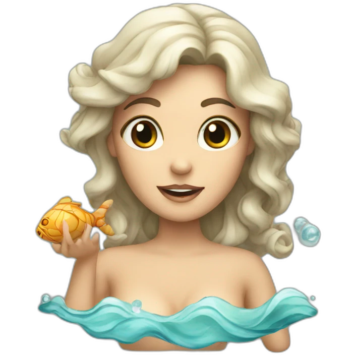 Siren with shells emoji