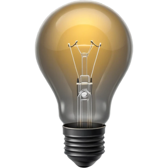 turn off light bulb emoji