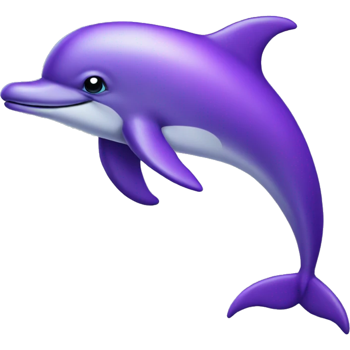 Purple dolphin  emoji