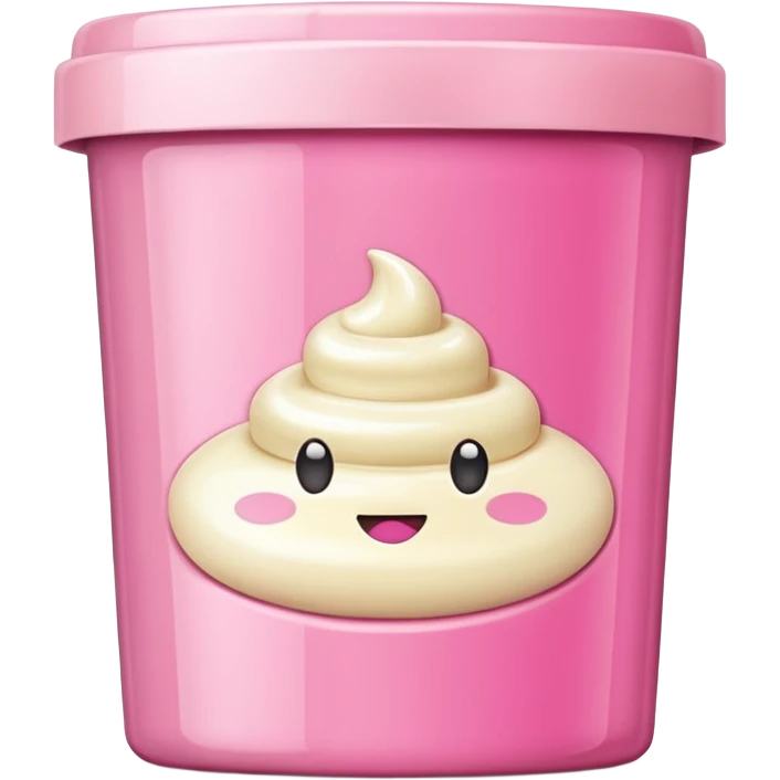 pink cream packaging emoji