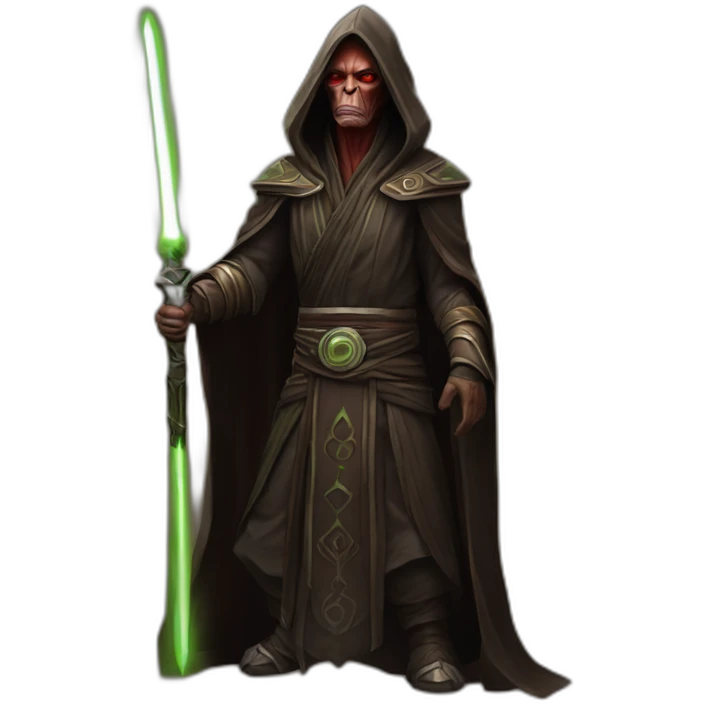 hyperrealist sith jedi in world of warcraft emoji