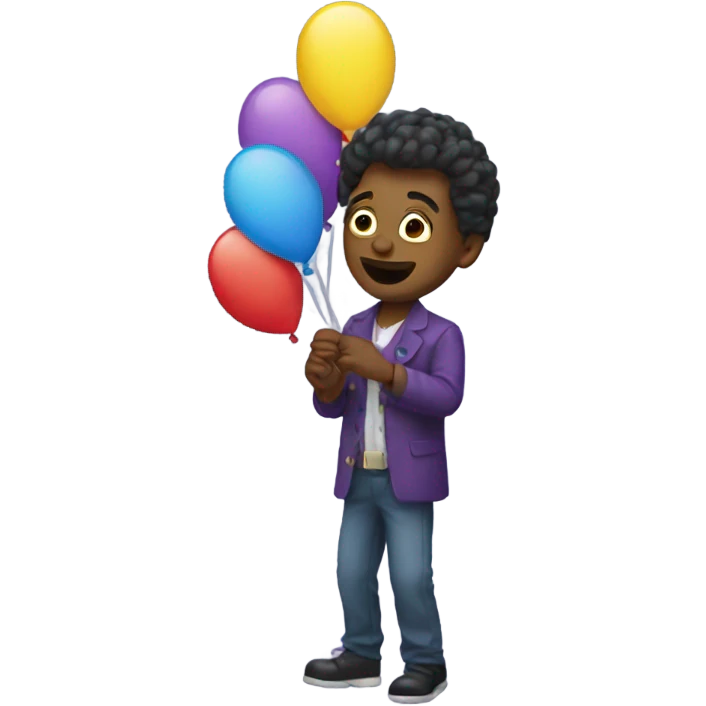 Balloon twister entertainer emoji