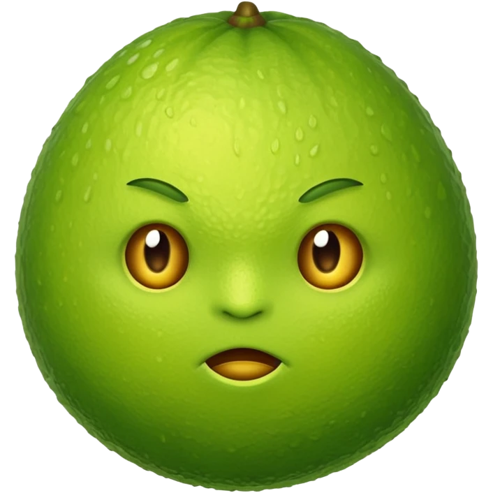 Feisty lime emoji