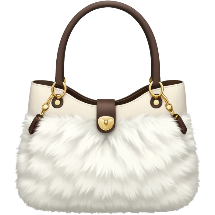 white fur bag emoji