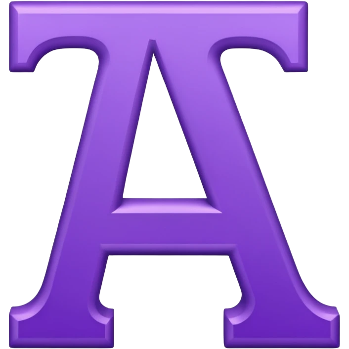 purple capital letter I alphabet emoji