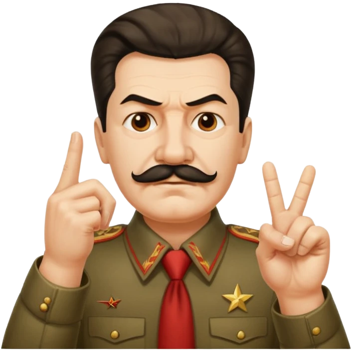 스탈린이 가운데 손가락를 날림 emoji