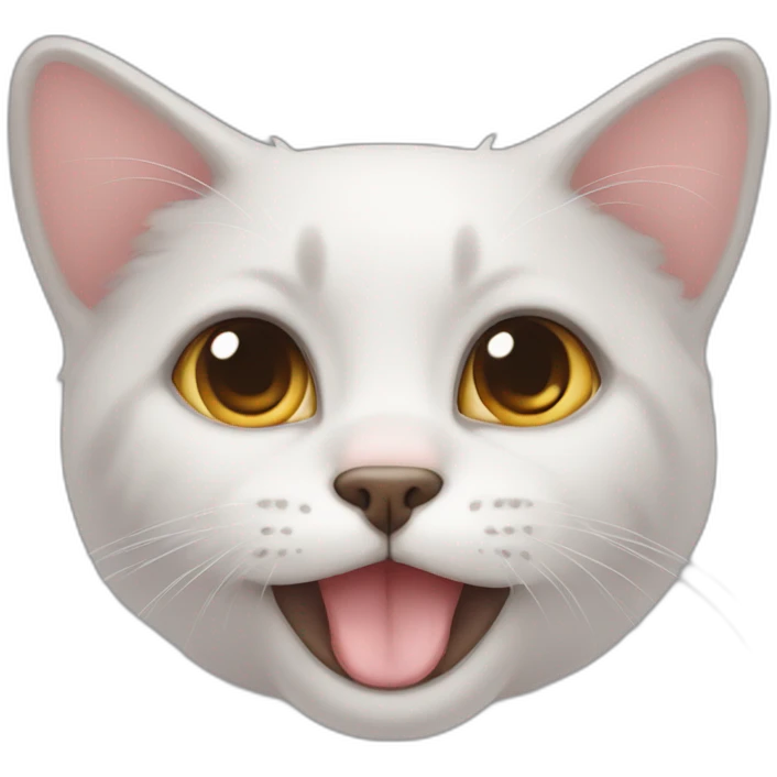 Cute cat looking at u with puppy face emoji