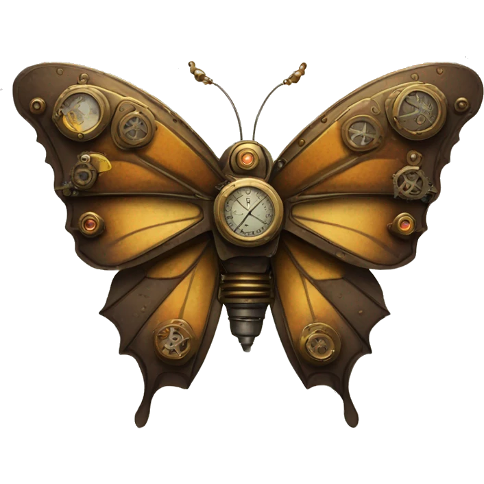 Steampunk Butterfly emoji