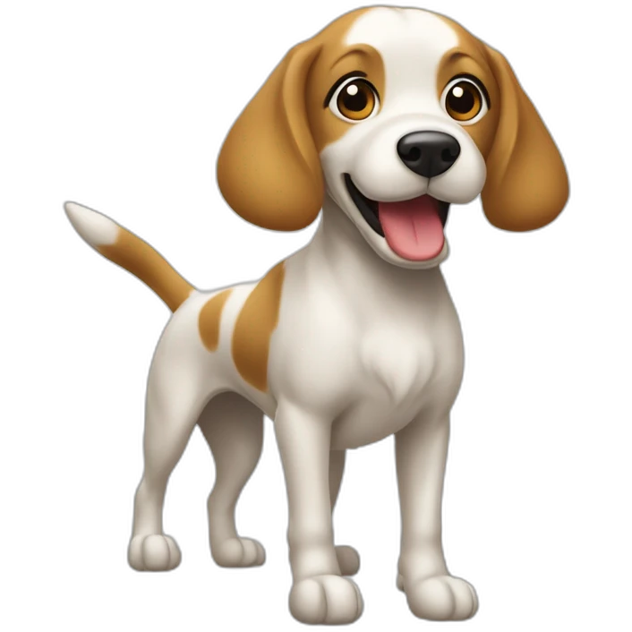Chien qui saute dans un berceau emoji