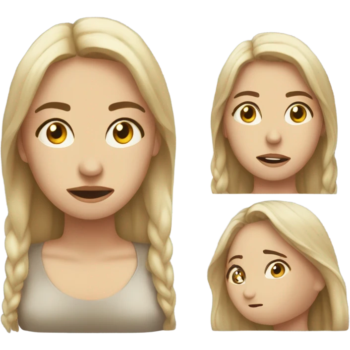 Donna che  piange  emoji