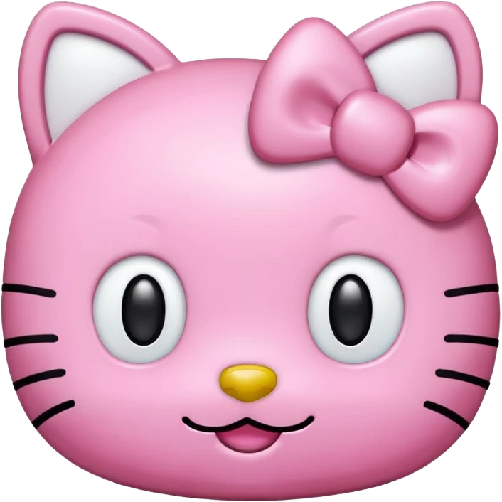 pink hello kitty head emoji