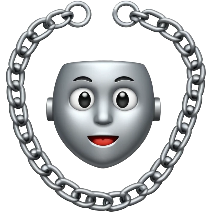 chain choking on the neck emoji