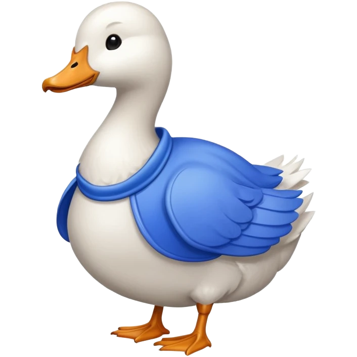 goose, clothes blue emoji