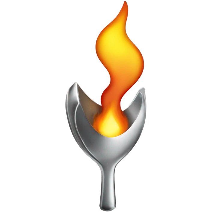 Spoon being heated by lighter  emoji