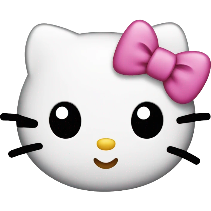 Hello kitty with bow  emoji