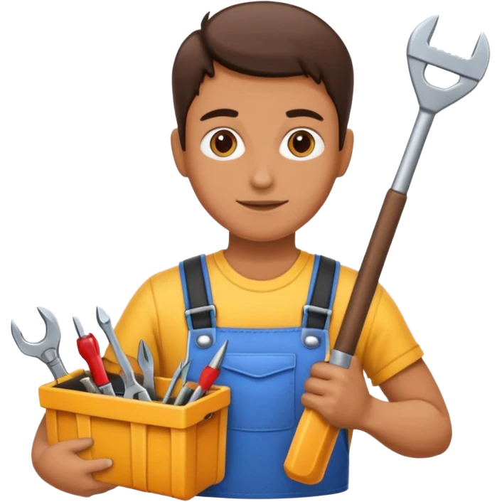 person with toolkit emoji