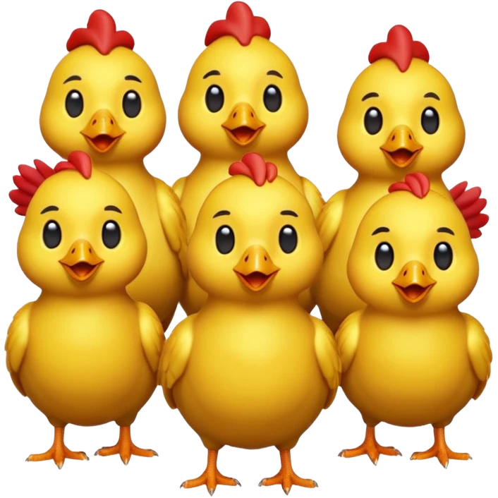chicken 3d imoji count 100 transparent emoji