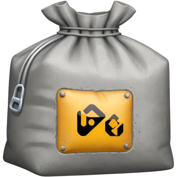 cement powder square bag emoji