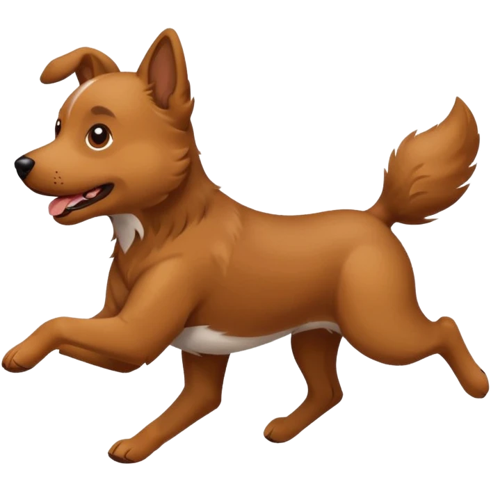 dog running emoji