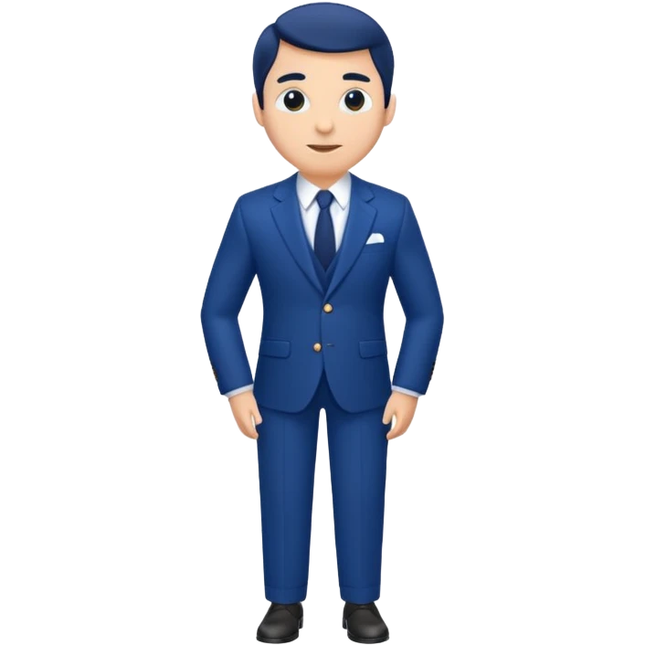 blue suit emoji