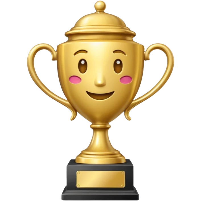 A dancing trophy  emoji