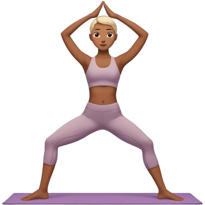 warrior yoga pose emoji