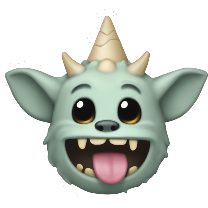 Grogu avec une unecorune corne  licolicorne  emoji