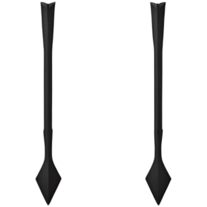 Black arrow emoji