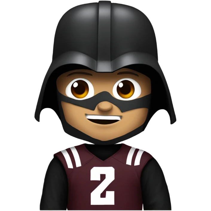 Darth Vader with a Johnny manziel Texas a&m jersey emoji