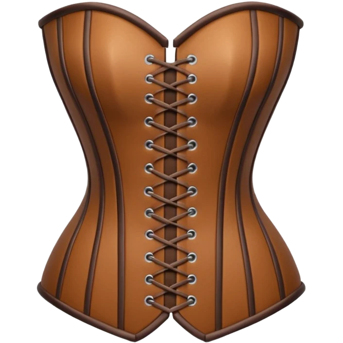 brown corset emoji