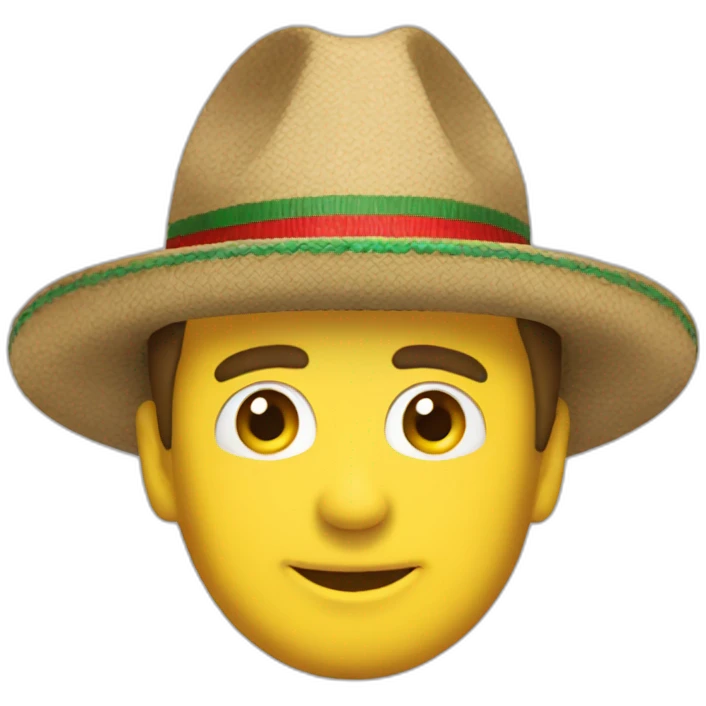 Macron chapeau mexicain emoji
