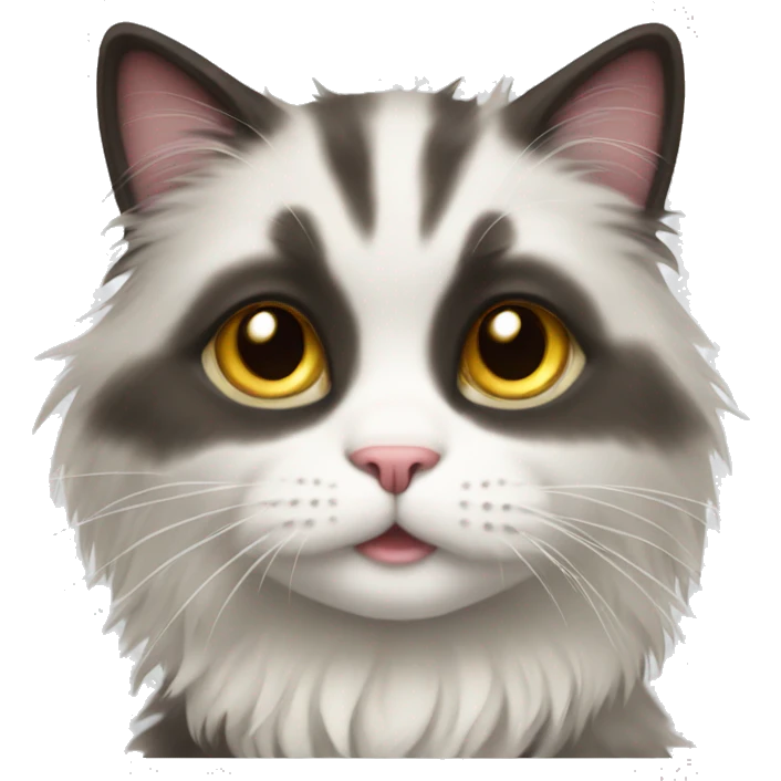 cute fluffy cat emoji