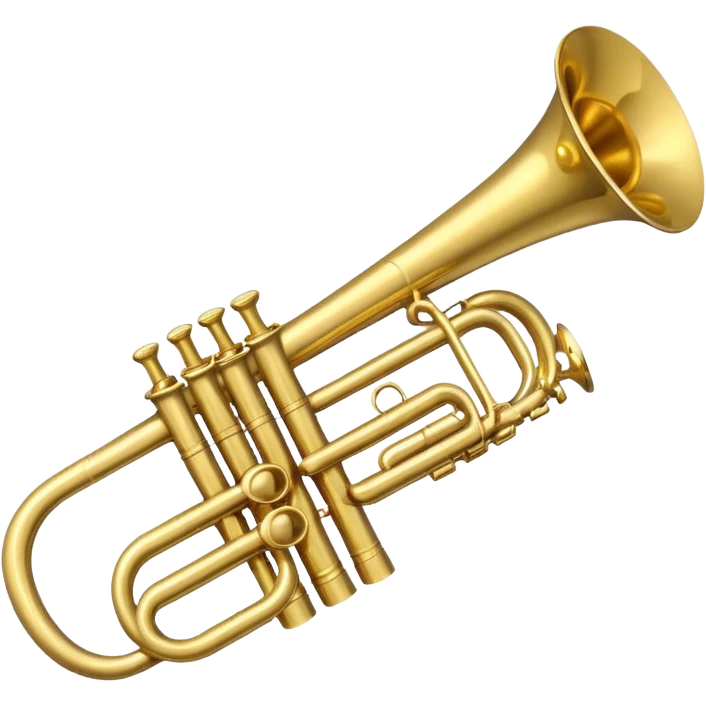 Trumpet with limbs emoji