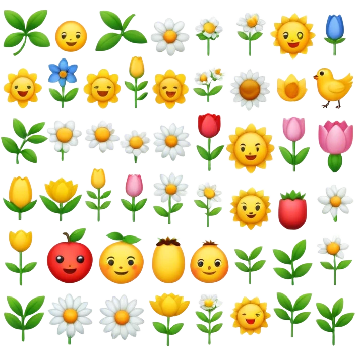 spring emojis emoji