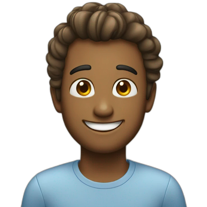 Three ticks smiling emoji