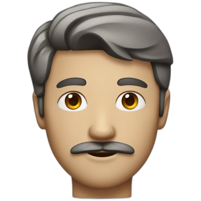 Man with square mustache emoji
