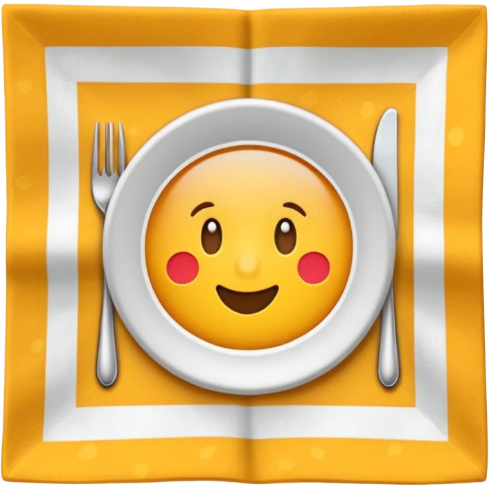 patterned napkin emoji