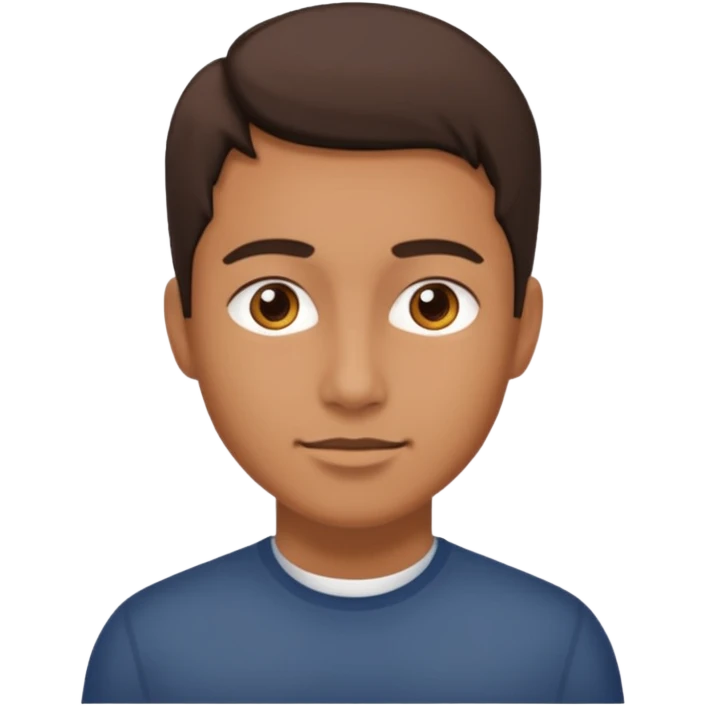 a person with a lot of details 3/4 view emoji
